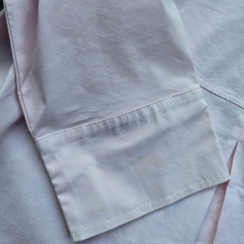 J. Jill White Shirt Collection Soft Pink Button-Up 3/4 Sleeve Womens Medium - Picture 5 of 9